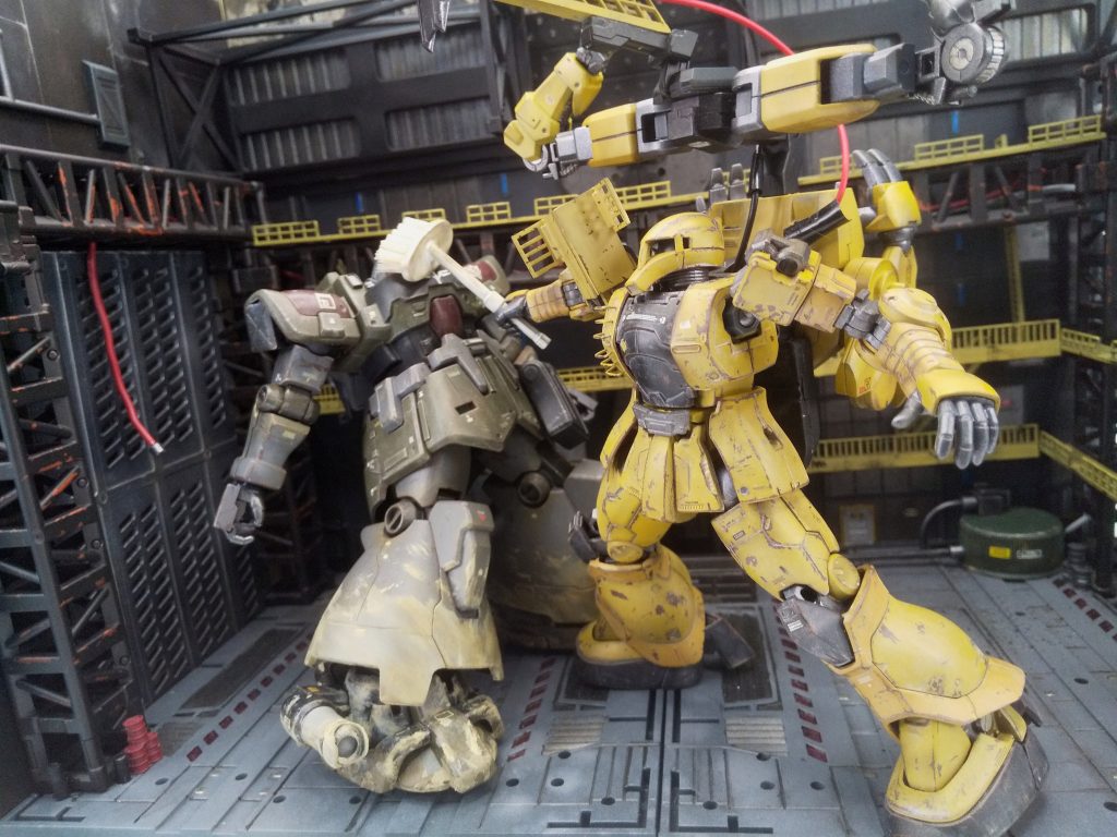 「整備ピットは土足禁止ぃぃぃ！！」「(サッサと入れろって言ったのそっちじゃ…)」