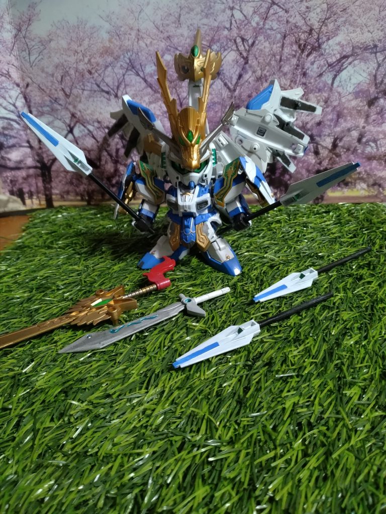 BB戦士ダブルオーのパーツでオリジナル武器!