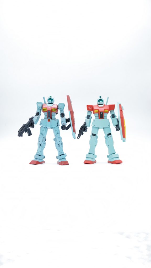 HGUC ジムから22年の差があるため、なかなか感慨深い。リバイバル版ザクⅡからは約2年…待ちに待った、求めていたジムをようやく手にできた❗️