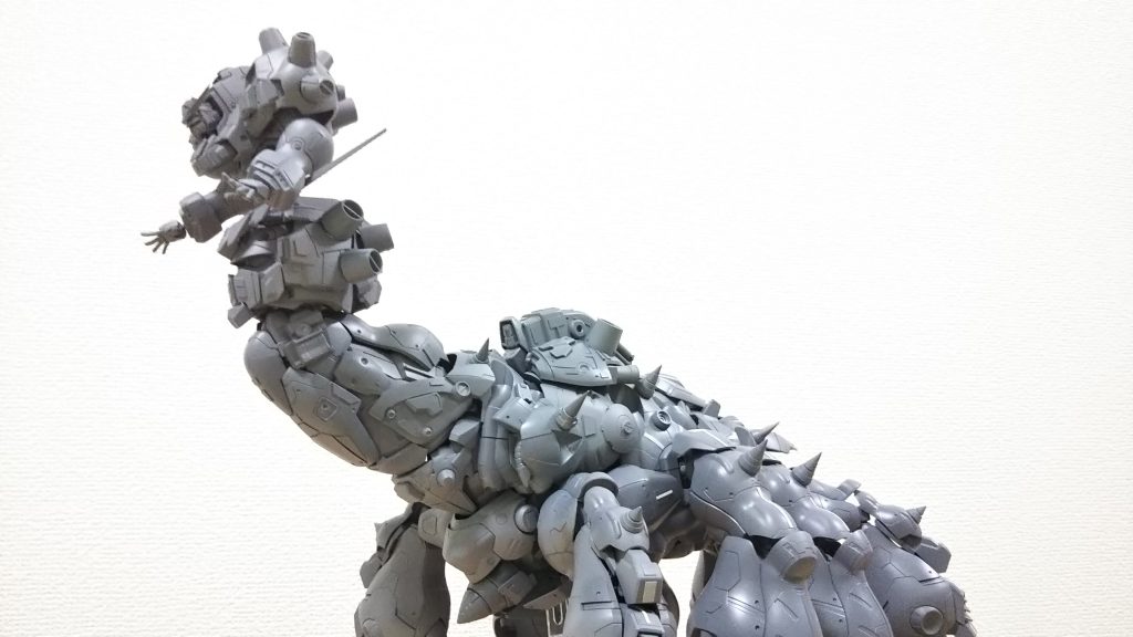 サフ吹き状態。実はこの状態が一番巨大感があるんですよね・・