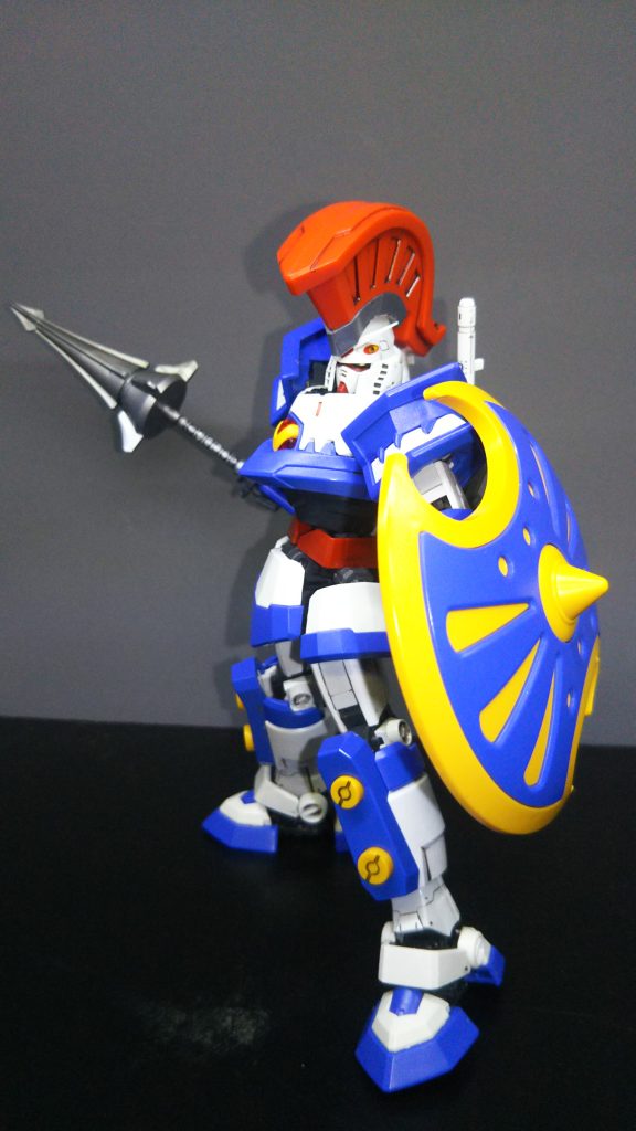 出来得る限りアキレスを再現したかったので、アキレスのパーツ形状はほぼ手を入れていません。ただそのままでは入らないので、内側を削って合わせています。