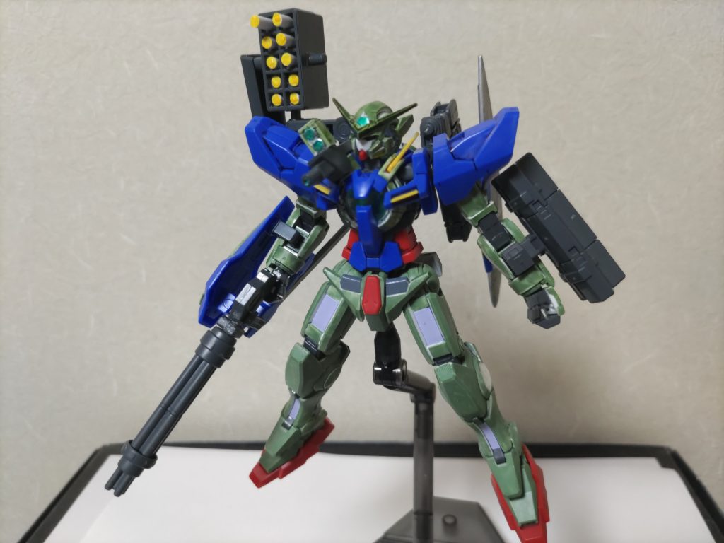 塗装1回目とりあえずザクグリーンで塗装