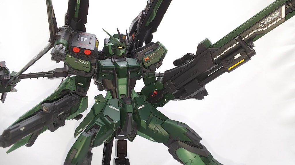 MG ランチャーストライクガンダム ライジン装備–4枚目/制作者:ぷそにあかガンプラ画像保管庫