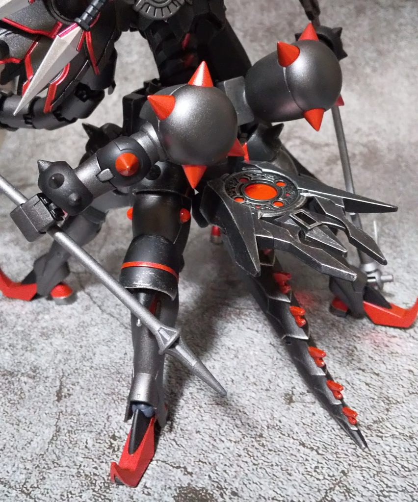 ダークグラスパードラゴンの尻尾も付けました。