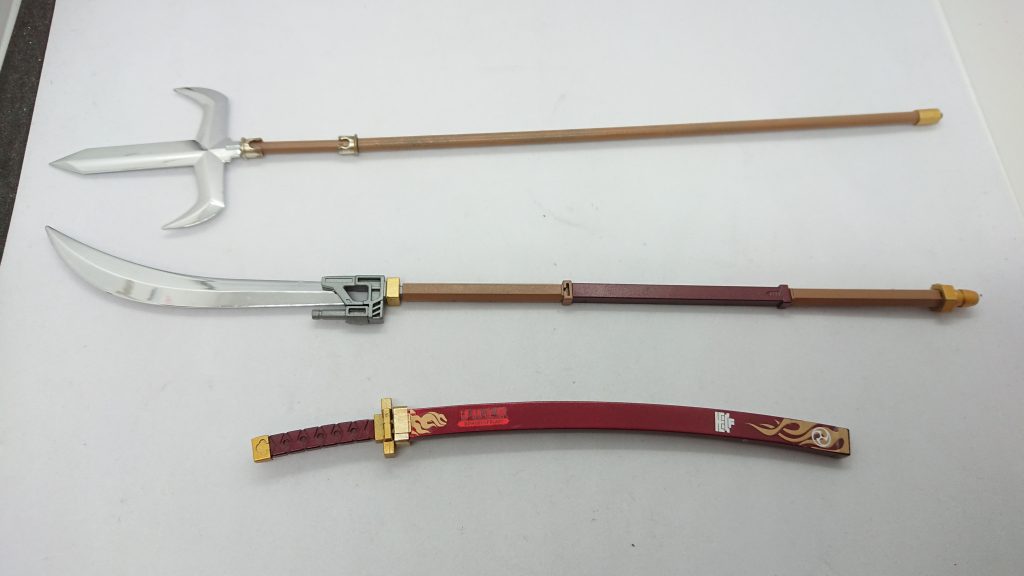 武器  武者ガンダムからそのまま太刀デカールで渋い感じにしました