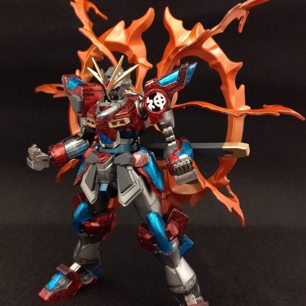 カミキバーニングガンダムプラフスキーパーティクルクリアーバージョン