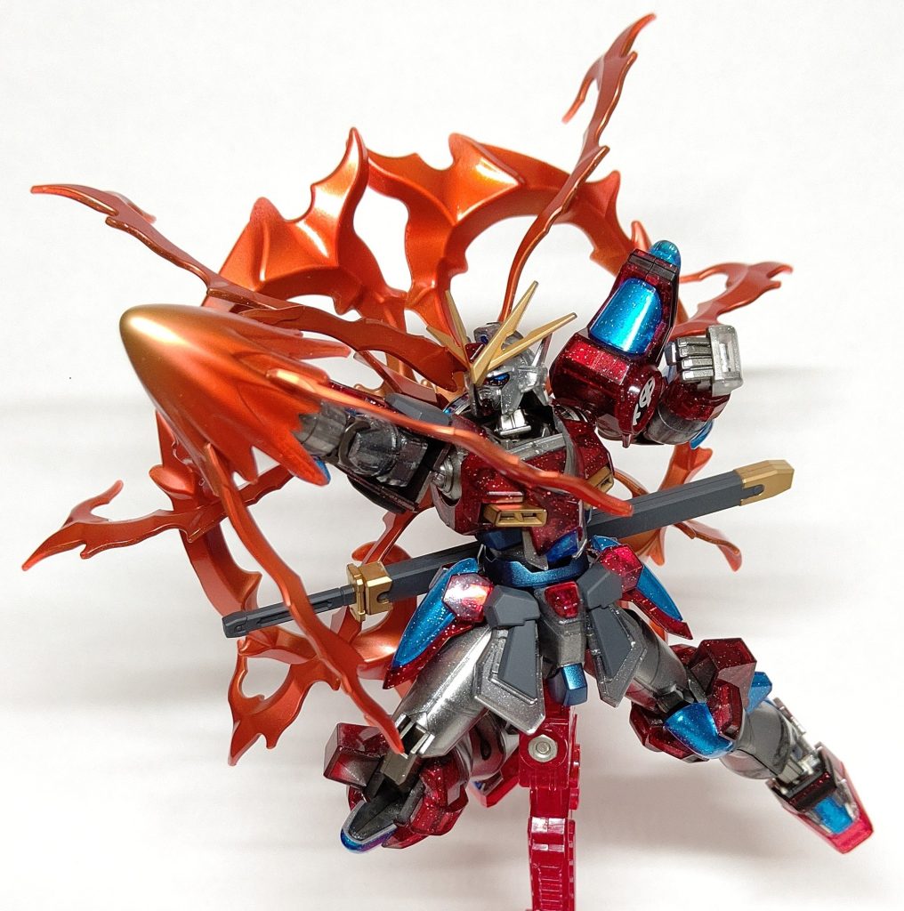 パンチの炎エフェクトだけはグラデーションできたかな？