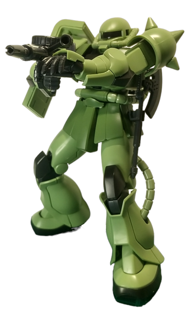 素組み。このポーズでアニメを思い出しました。平手がついているのはうれしいですね。