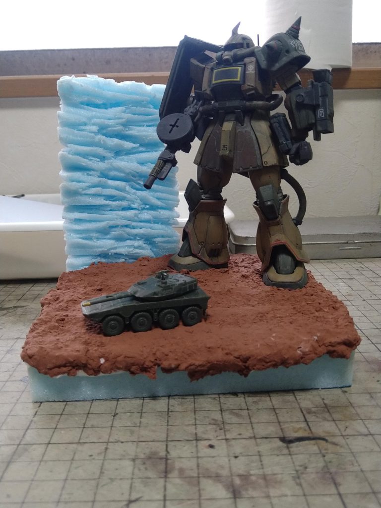 ザクデザート　砂漠のジオラマ–3枚目/制作者：アメルーク