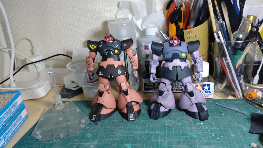 股関節を3ミリ下へ移動、腰関節取付部移動で2ミリと合計5ミリ程度全長アップ。スラッとしたと思います。最初は太腿延長しようと思いましたがこちらの改修で、正解と感じました。