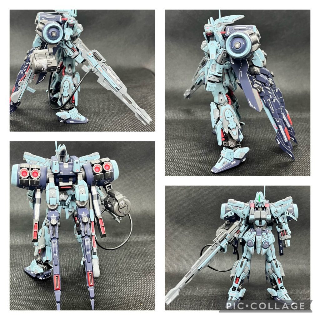 4面、暗い色にシルバーの墨入れ