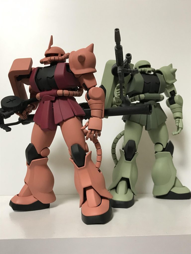 前回のザクとパシャり