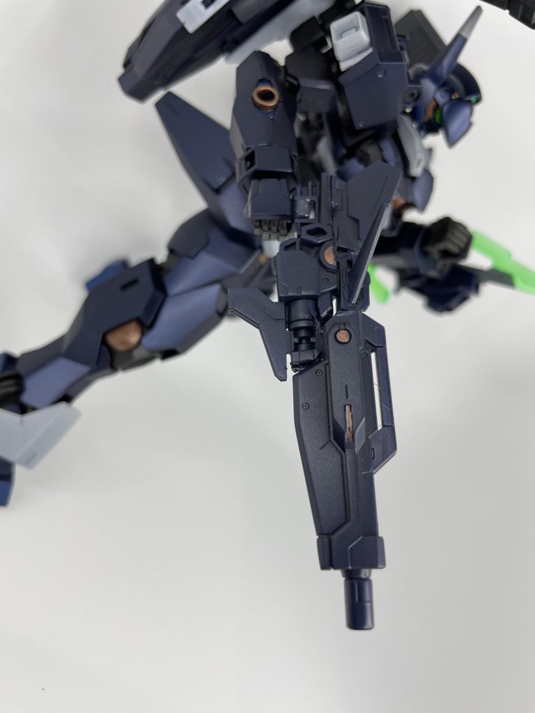 GNビームライフル取り回しをよさげにするためにストックがない形にしました。ベースはアストレアのもの。