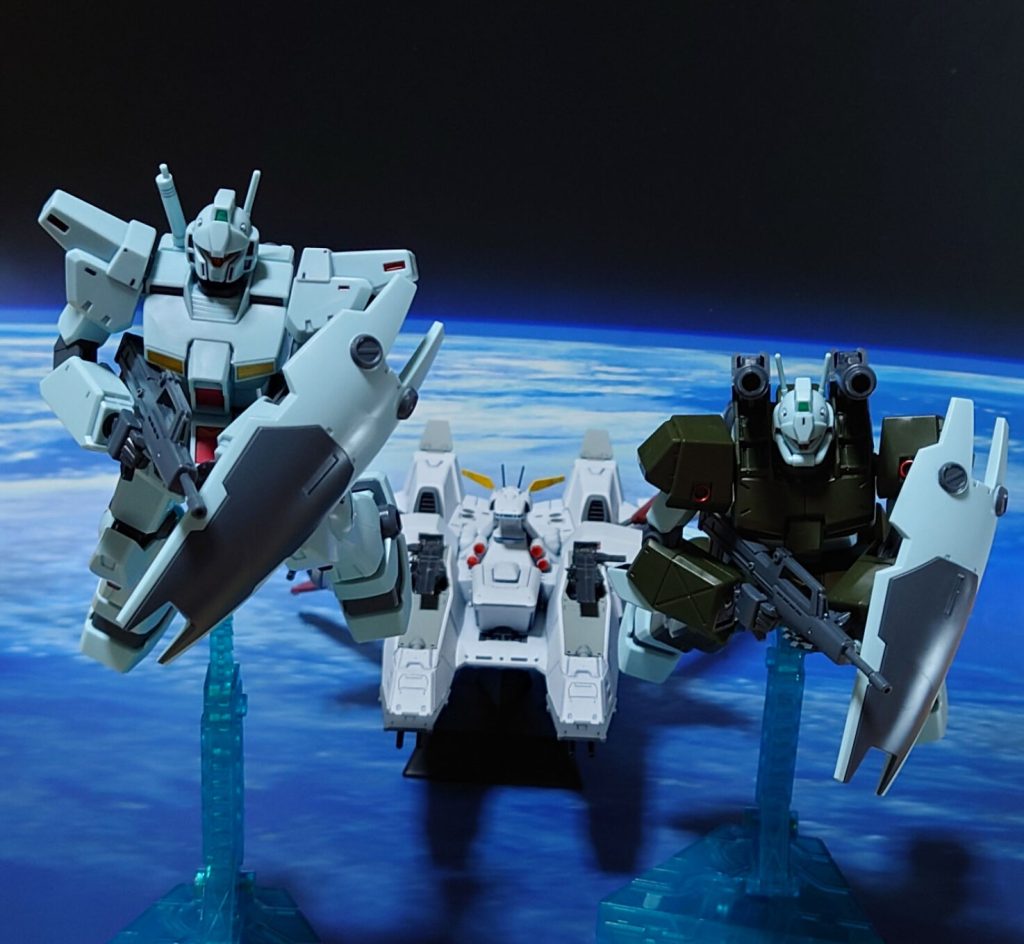 “MS隊、発進！地球の重力に注意しつつ、艦を守れ！”