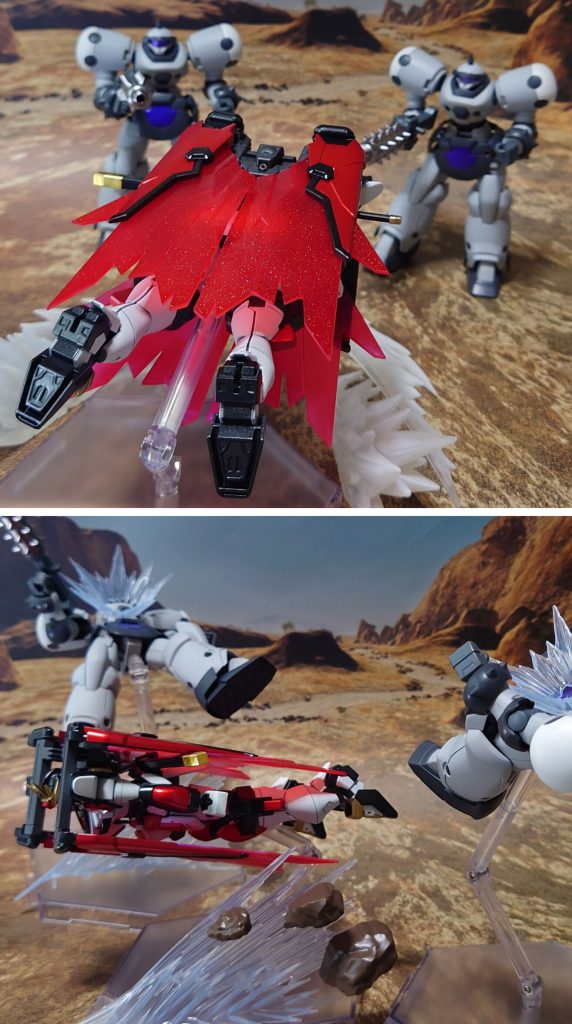 デスアーミーとのガンプラバトル。“この程度の相手なら、拳も蹴りも不要!”