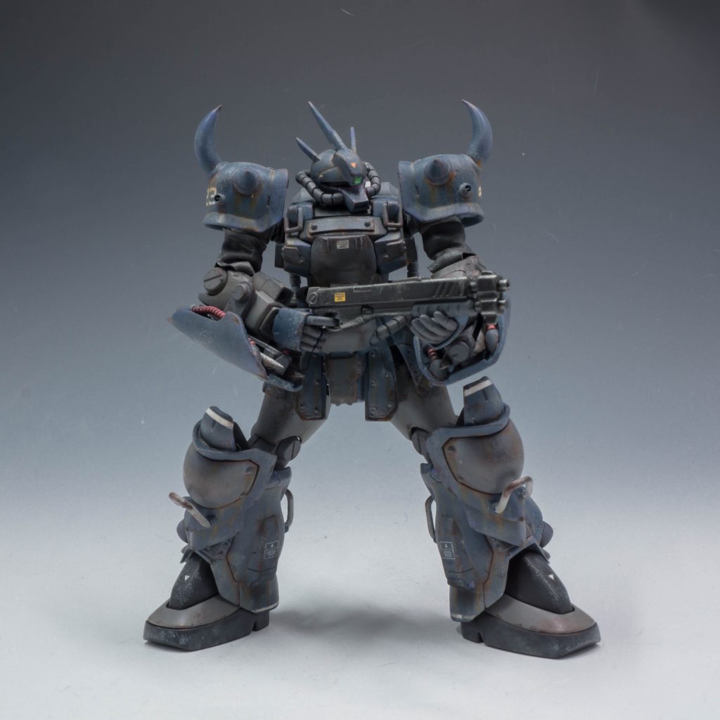 射撃武装は、ショットガンである、ZUX-197ヤークトゲベールを装備。近接で発射して、確実な部位破壊を行うことを目的としている。