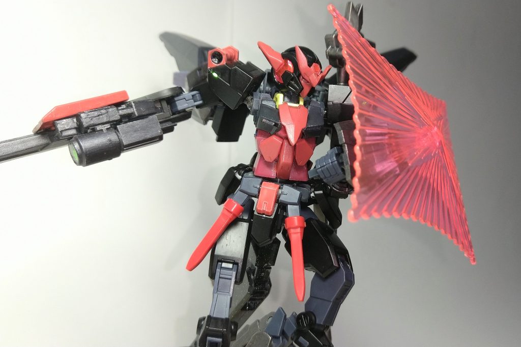 GNビームシールド。こちらは愛機に装備させようと思って考えていたけど結局没になってしまった兵装です。コアガンダムのシールドにビーム発生器をつけています。