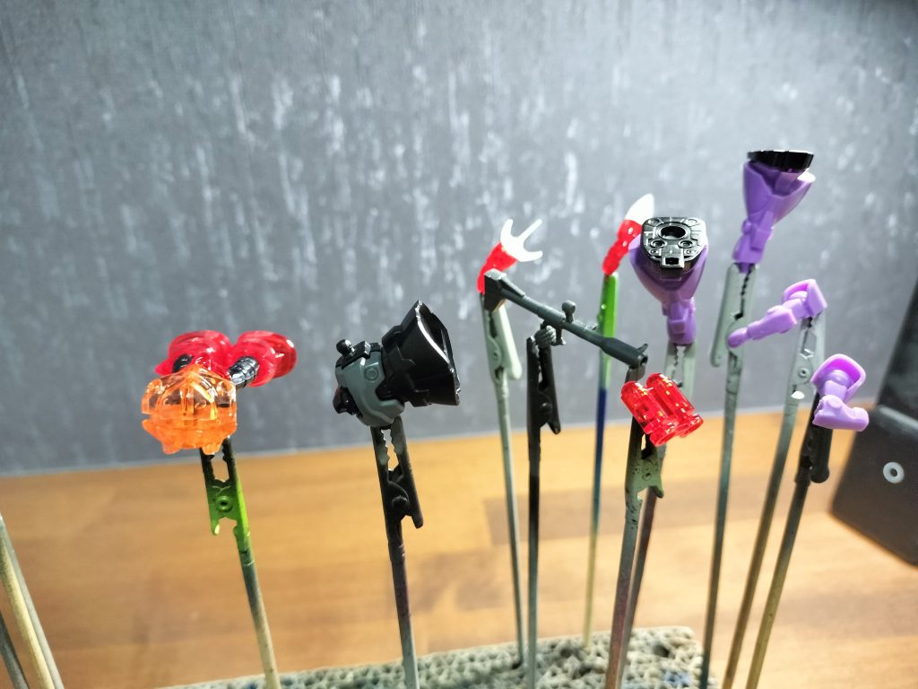 ↑素組みサーフェイサー前