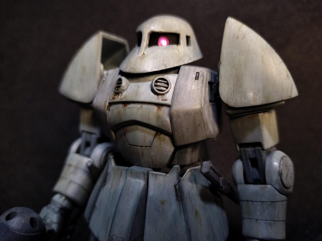 バストアップ。特徴的な頭部作るの大変でした。最後までご覧いただきありがとうございました。