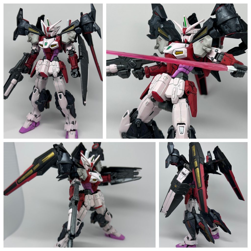 組み替えパターンとして、エールジェミナスルージュ。基本が黒系統なので違和感なく。