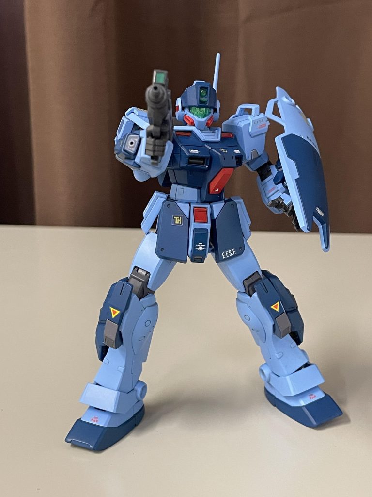 ジムにあるまじきイケメンっぷりと裏腹に劇中の瞬殺っぷりがやたら印象に残る悲しみ。    ジムスナイパー2は強いんだぞってところを前面に押し出す為正統派カスタムです。