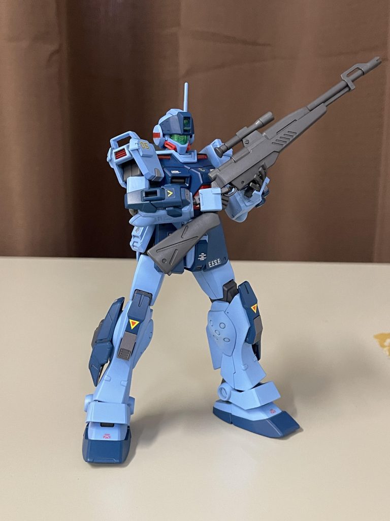 ジム砂2付属のスナイパーライフル。      このライフル媒体によって実弾だったりビームだったりするんですよねー。          君はいったいどっちなんだい?