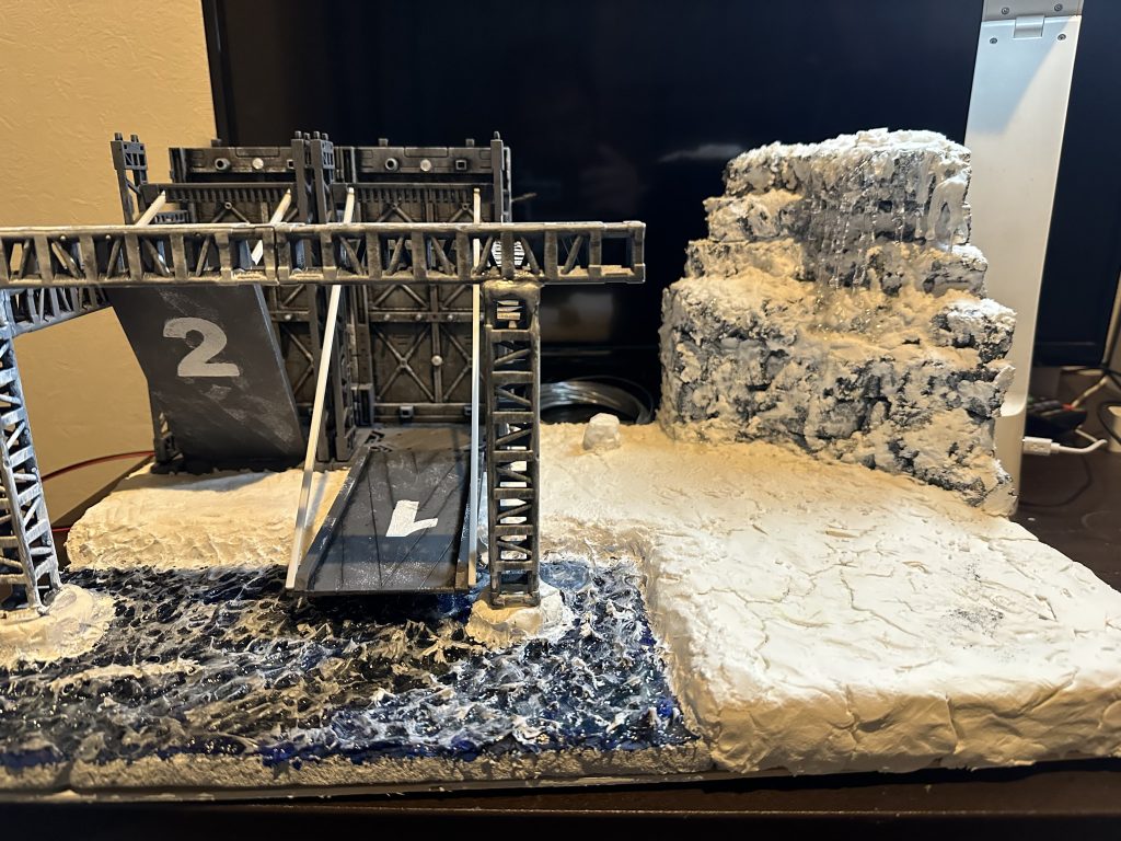 雪化粧をしました。