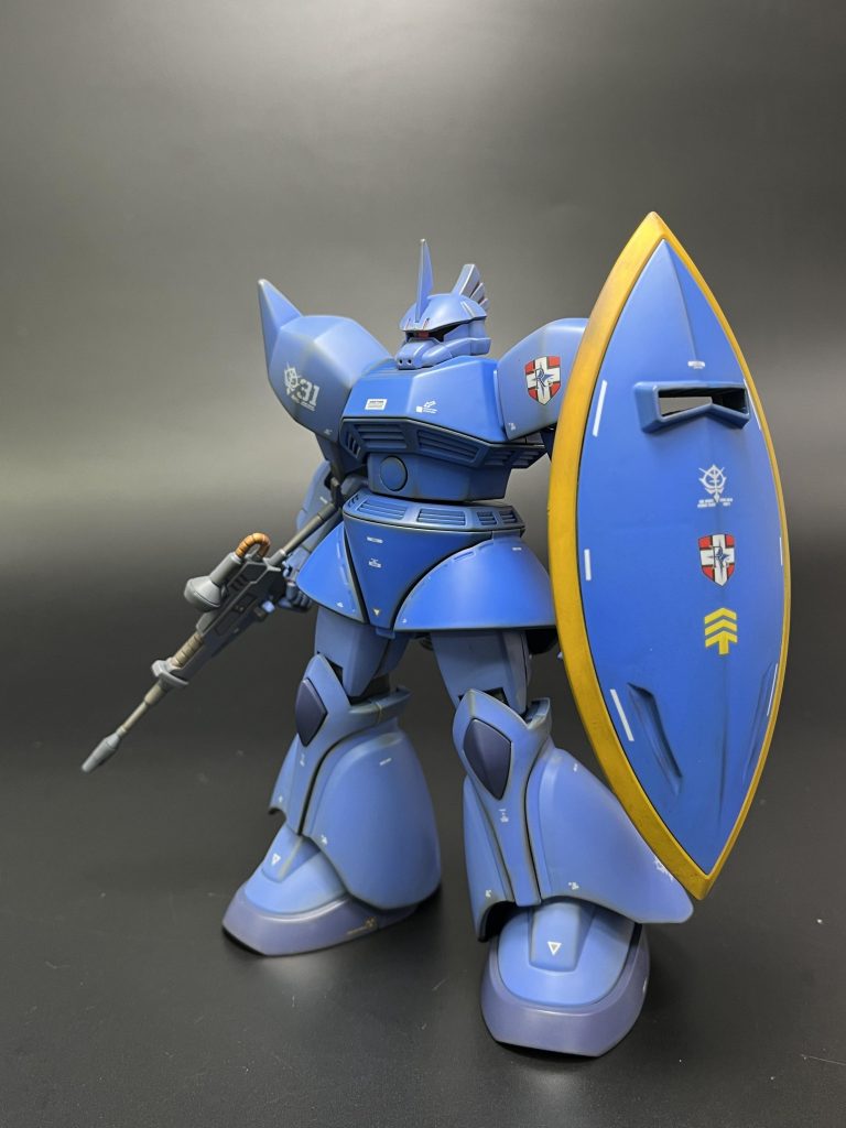 使ったカラーですが、薄い青:ガイア 風蒼濃い青:ガイア アイスコバルトブルー紺色:ガイア マーズダークブルー黄色:ガイア スターブライトブラスの上に橙黄色グレー:ガイア ヘキサグレーです。