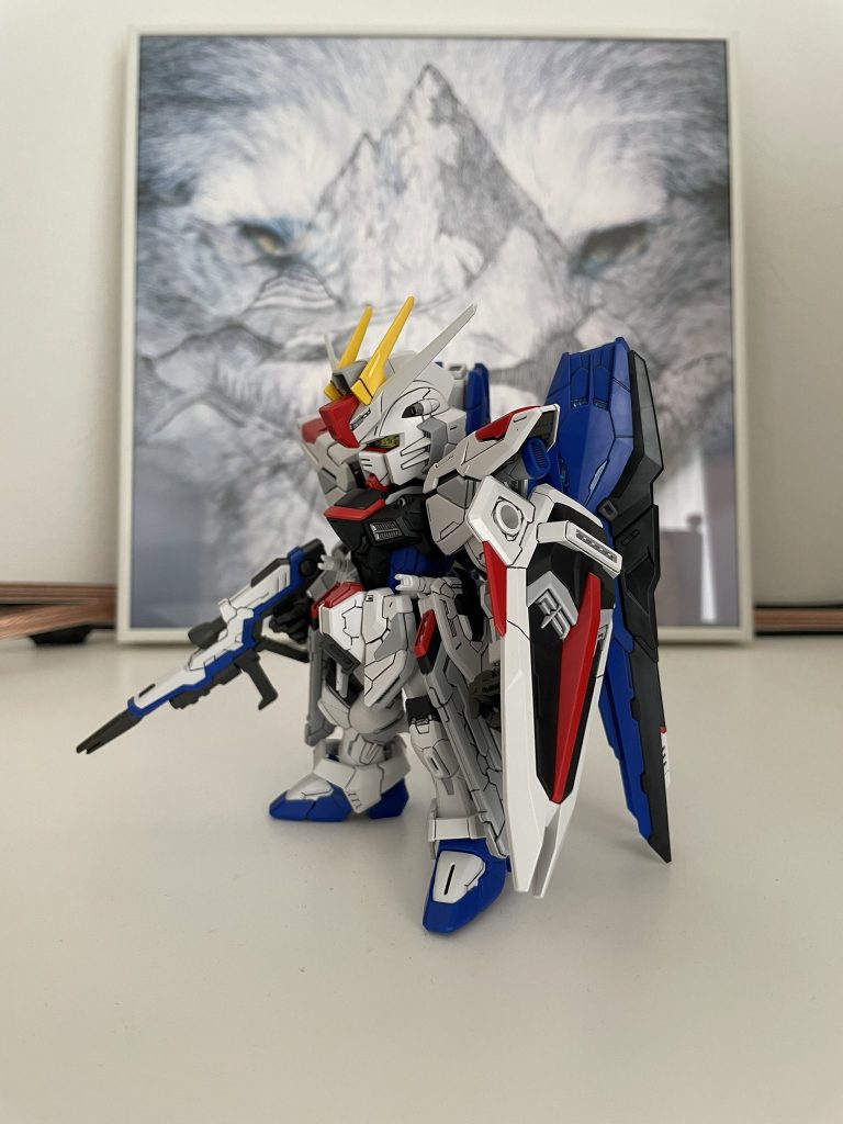 SEEDシリーズを作るのは久しぶりで、子どもの頃にSDのストライクを作ったっきりかも。