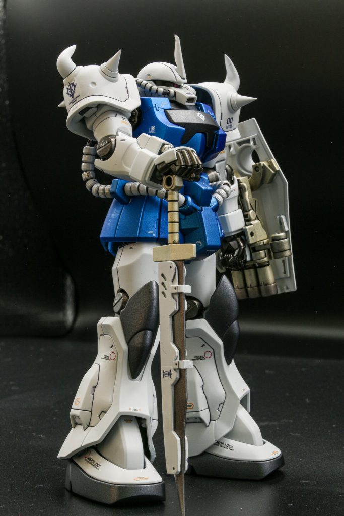 ヒートサーベルの鞘(?)も自作してみましたがもう少し丁寧に作り込むべきでした。動力パイプはMZパイプを使用してます。