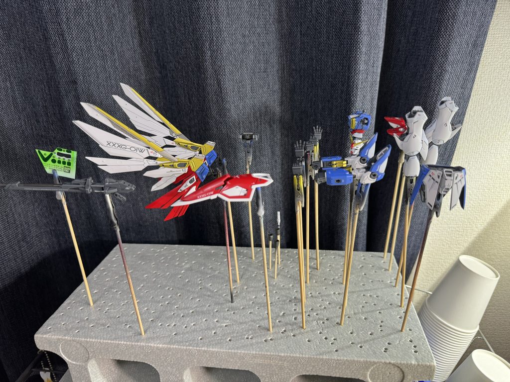 トップコートはガイアのEXセミグロスクリアにで実施しました