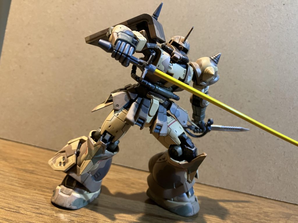 高機動型ザク地上用エグバ機　迷彩塗装仕上げ–3枚目/制作者：bxban