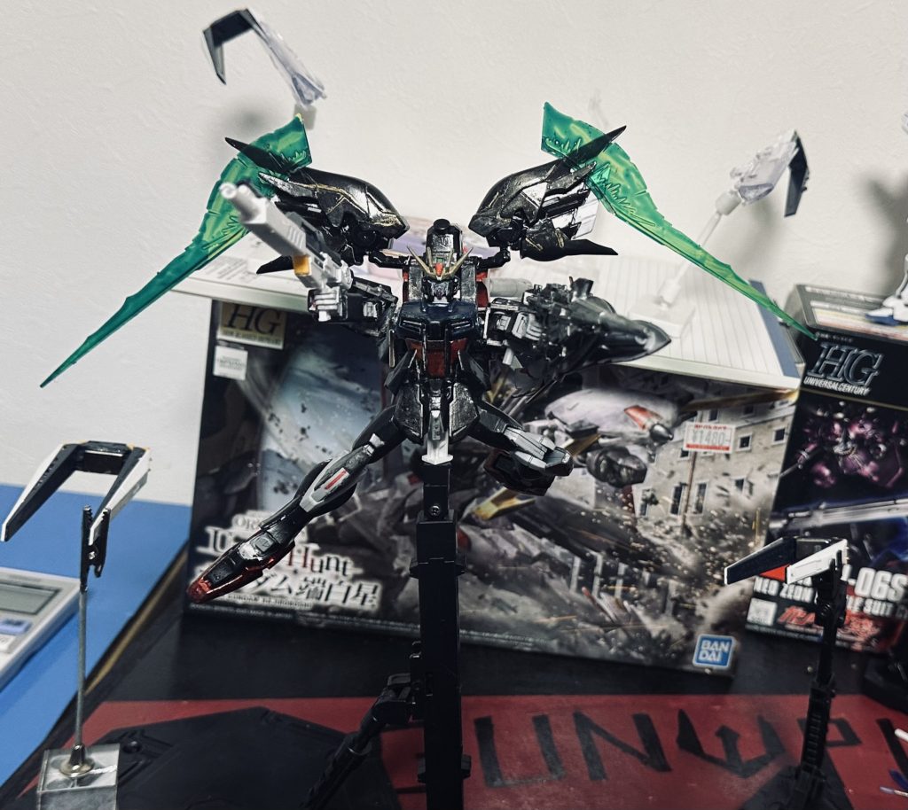 フルモード!(フリーダムとディステニーのオマージュ)フリーダム同様マルチロックが可能。あと、写真が多くて制作工程のところにはみ出したことは内緒です(笑)。