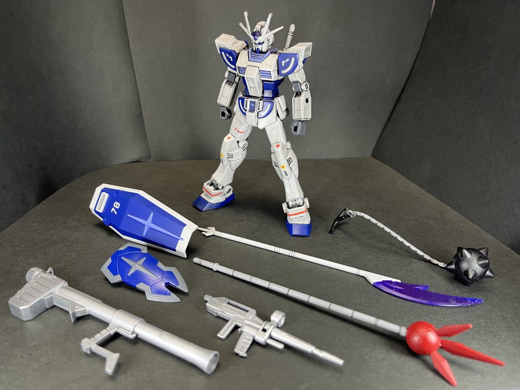 限定品なかなか開けられない病ですが、EGどんなものかと思い作成武器や関節が同じランナーの同色だったので差別化を図れるよう色々塗り分けました!