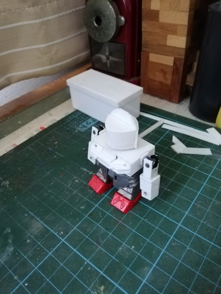 プラ板とプラ棒で簡単に作ってます