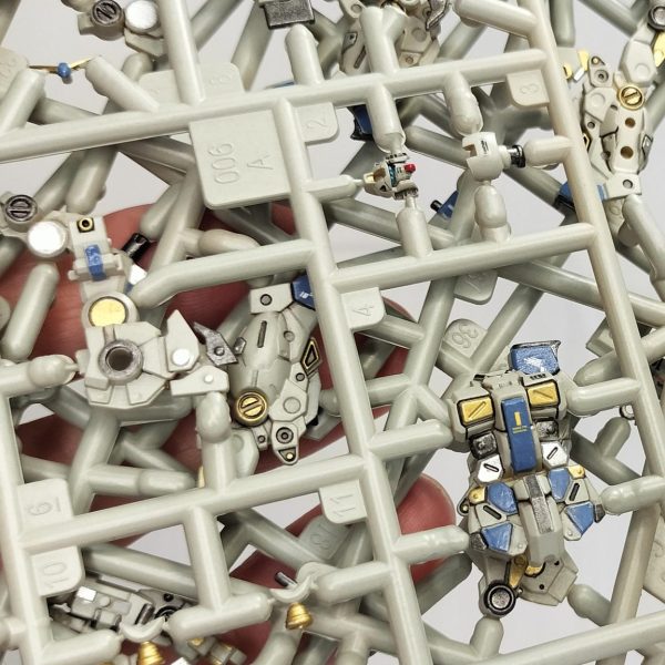 フルアーマーガンダム　ガンダムアーティファクト　ランナー塗装