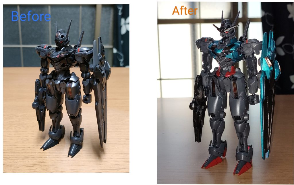 見ての通り誰かの作品を塗装し直してカラーリングを変えました。