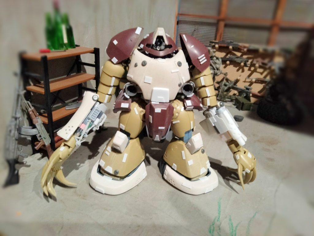 過去作に比べるとほぼキットのままです。パーツもほぼ全て使用しています。