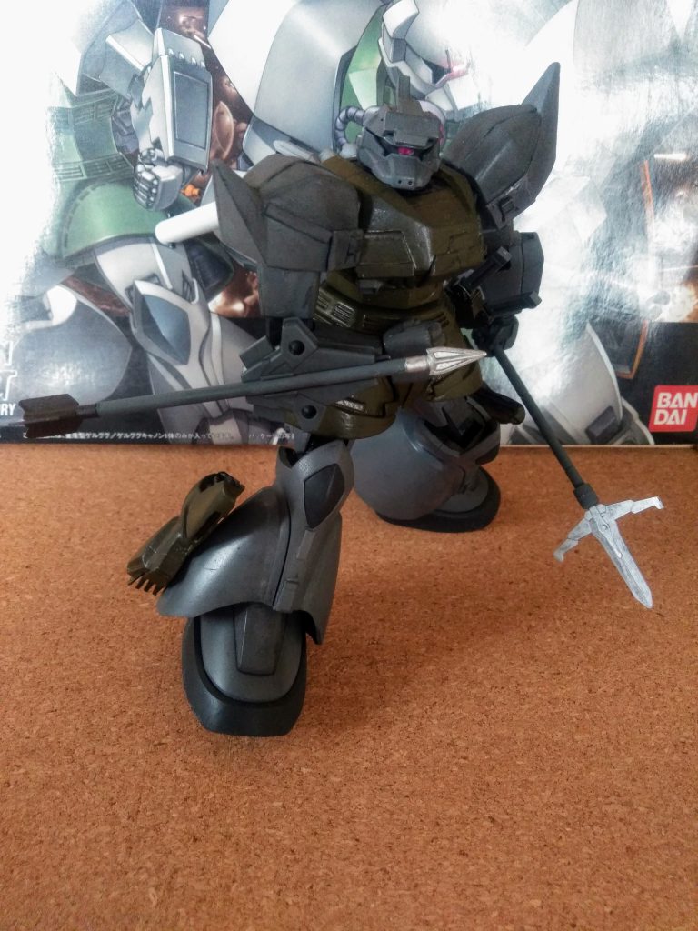 ｢十文字槍｣は手持ち可能😏 当たり前か😋　　　　　　　　　　　　　　　　　　　　　　腰部に装備していたスペアの｢矢尻タイプ｣も腕部へ装着😤