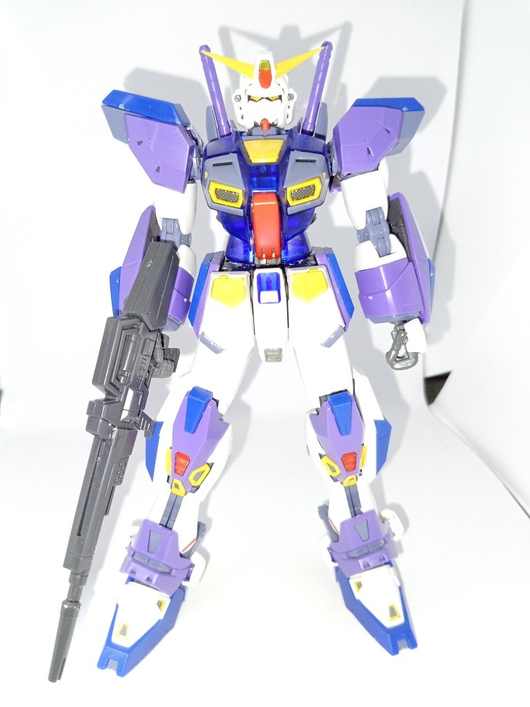 というわけで、急遽サナリィに保管していたF90の予備パーツを組み立て連邦奪還部隊が失敗した時、サナリィ側でもどうにかしようとした脳内設定。急遽組んだため疑似人格プログラムの搭載は無し。その分、数種類のミッションパックを持たせ2号機との性能的な差を無くそうとしていた運用方法を考慮していた。3号機はクラスターに改修してそうだし予備機が何機ある設定かも不明なので手配が容易だった急造品と言う事で。