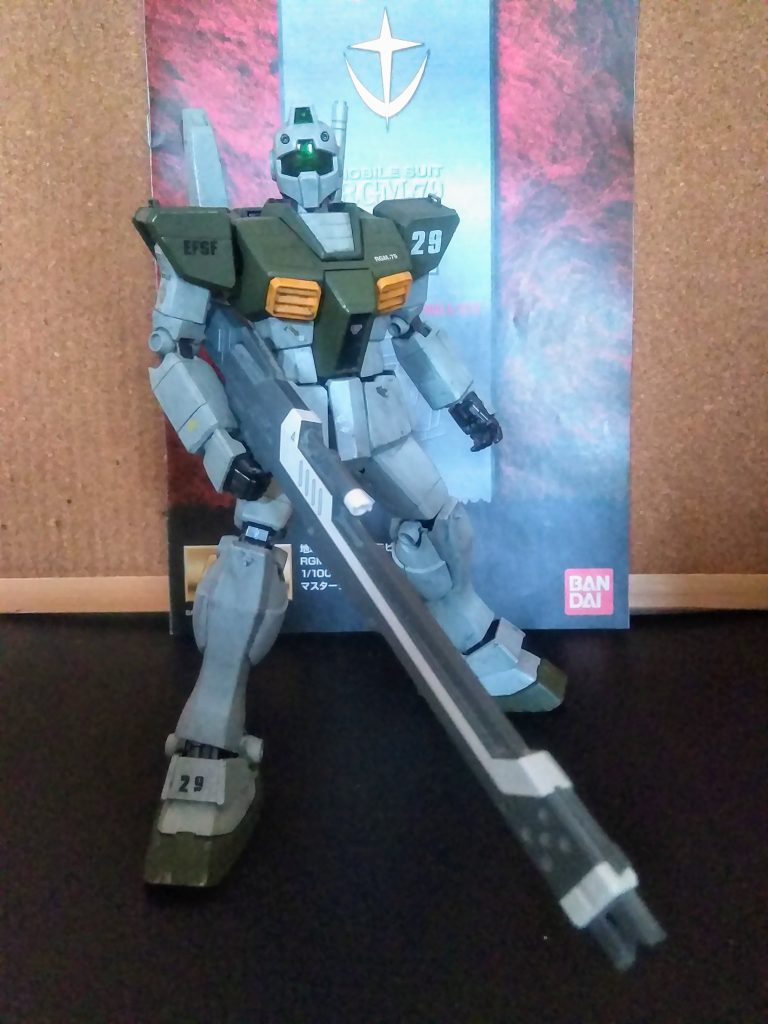 ｢基本兵装｣ではナンかアレなんで｢長くて強そうなライフル｣でも逝っときますか🤣1/100｢レジェンド ガンダム｣より拝借です😁　　　　　　