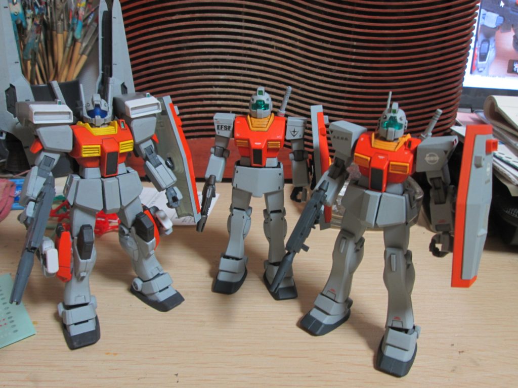 ジムⅢ世代のスリーショット。最後まで見て頂きありがとうございました。