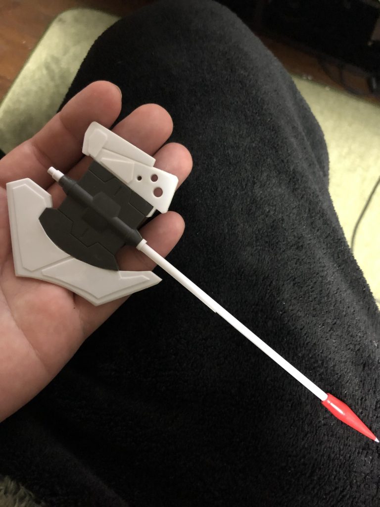 思いついたまま勢いで改造してたので改造途中の写真はあまり残ってませんでした。写真を見ての通り元のアックス部分がほとんどないという･･･。