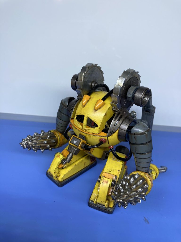 通常運転モード、ドリルにイボイボを追加して掘削能力を向上しています。