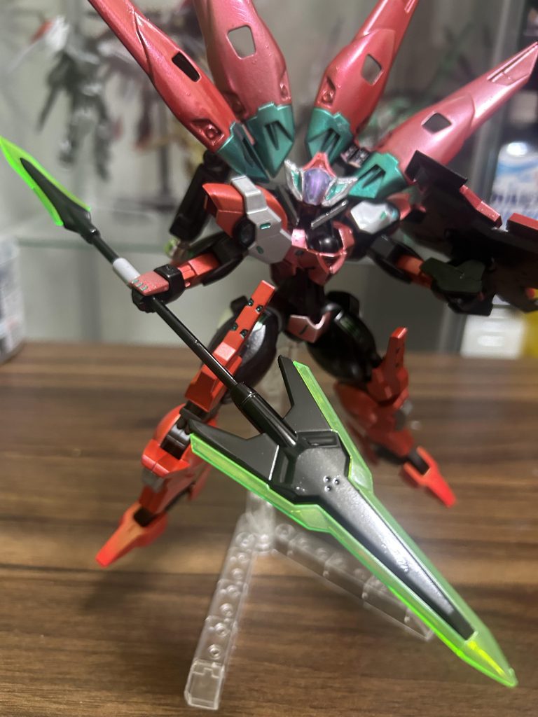 武装にダリルバルデのビームジャベリンを装備。アンカーとクナイに分割もちゃんとそのままにしてますが、私はこの状態が1番好きなんでこのままで、