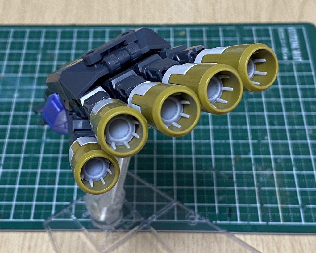 ジェネラルおてて。コトブキヤのオーバードマニュピレーターとジュアッグの指先、砲口内部は3Dプリンター製です。