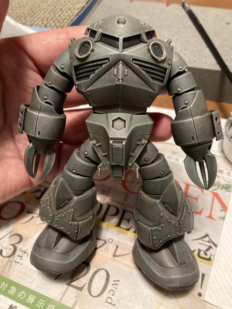 モノアイがなくても、もう動かない機体みたいてよかった。