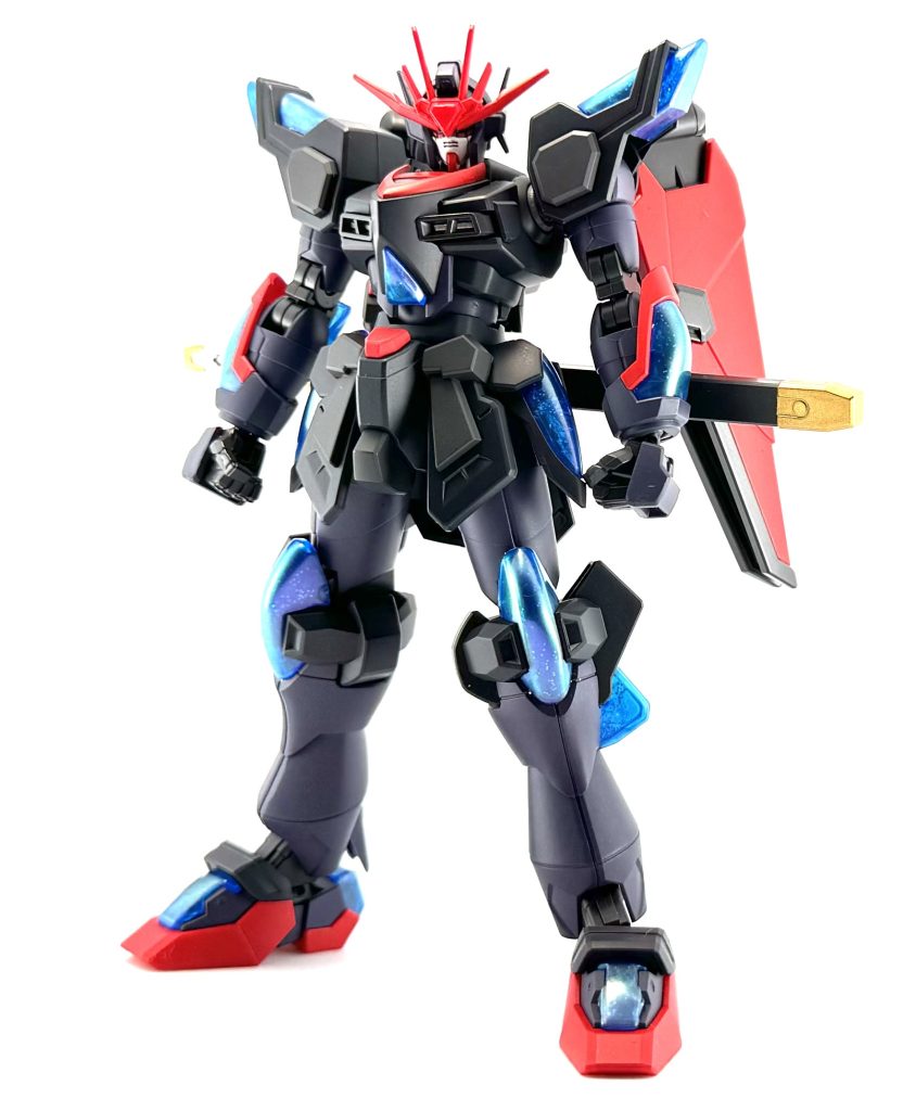 特別な工作はせず、塗装したのみです!塗装レシピは以下の通りです紫:ナイトメアパープル黒:濡烏関節:グラファイトブラック赤:シャインレッド金:スターブライトゴールド