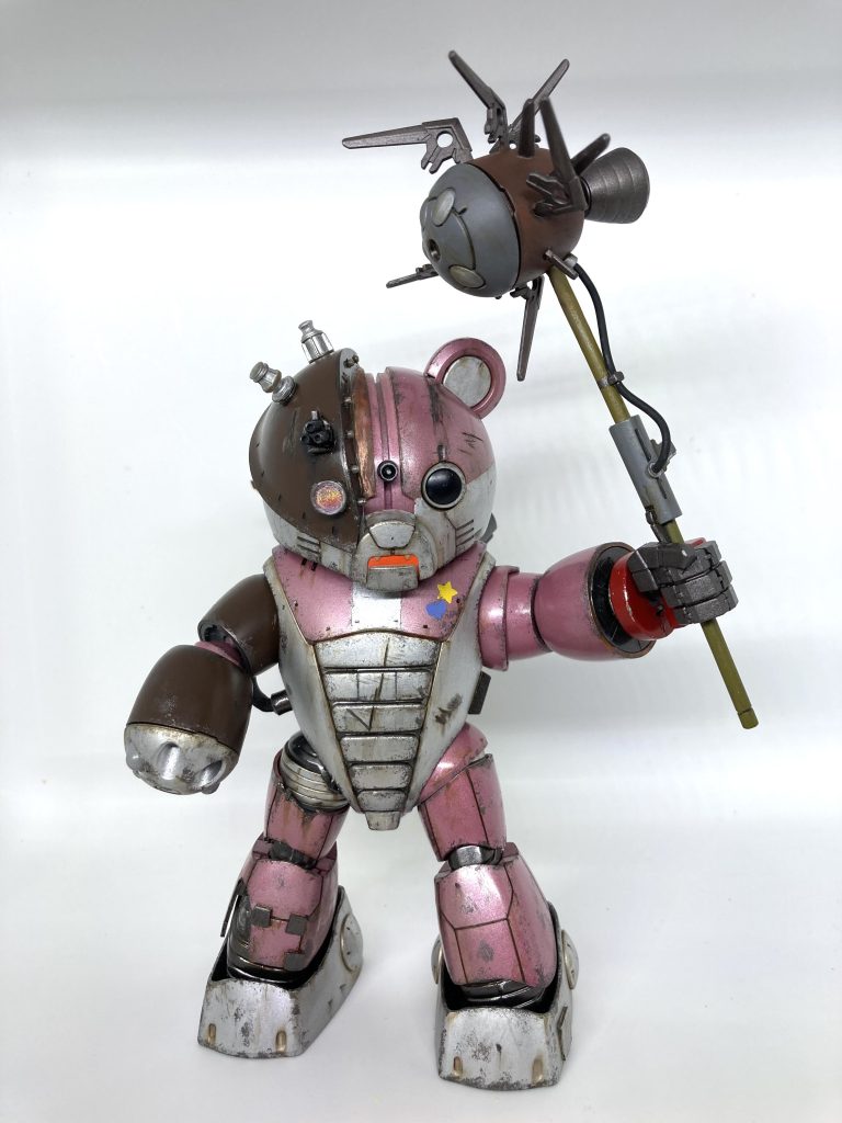 武器はアッガイの腕にバーニアを付けて威力を増した脳筋ハンマー（ゾゴックのカッター付き）ご覧頂きありがとうございました！