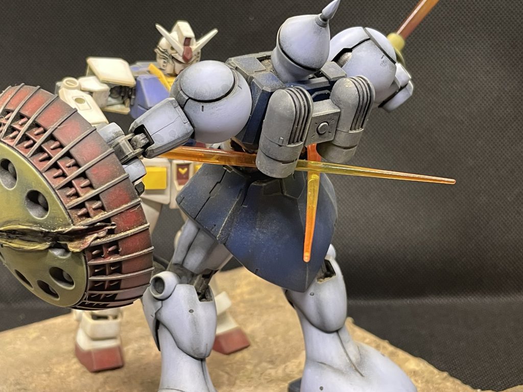 HGギャン(リバイブ版)、ガンダムはEGを使用しております。